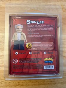 custom Stan Lee minifigure packaging