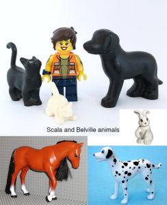lego belville and scala animals