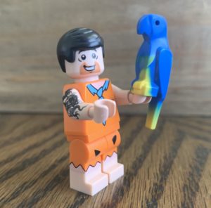 Custom lego fred flintstone with tattoo