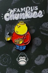 Alex Solis Famous Chunkies minifigure pin