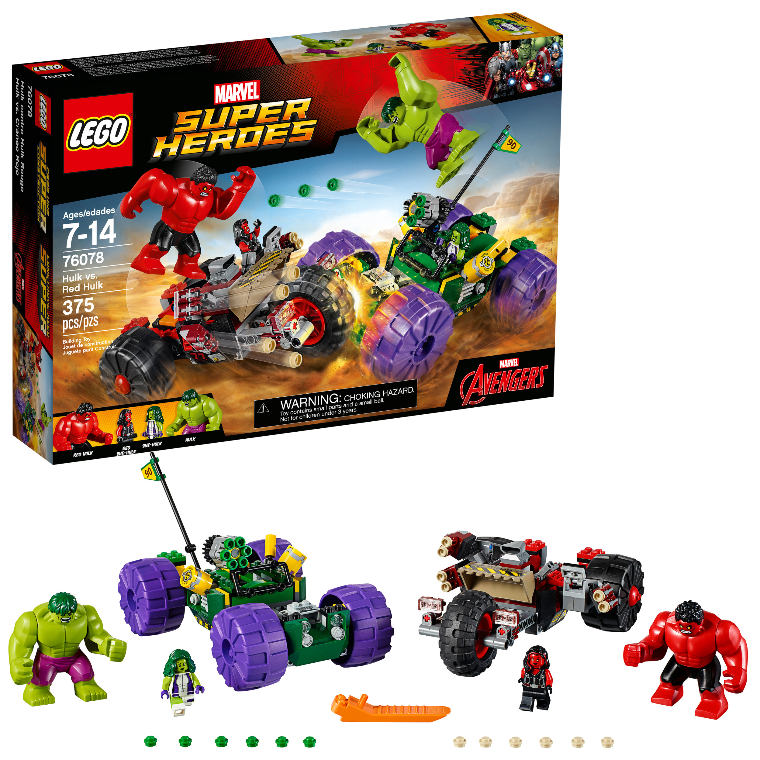 Lego red discount hulk big fig