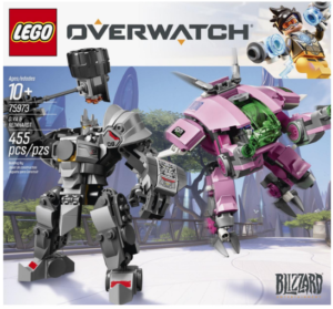 lego overwatch dva and reinhardt