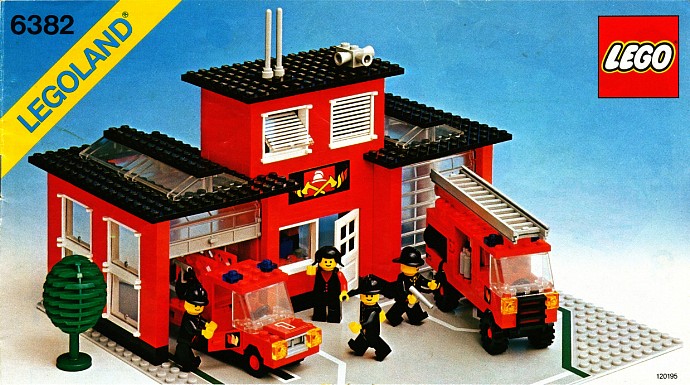 lego fire station 1990