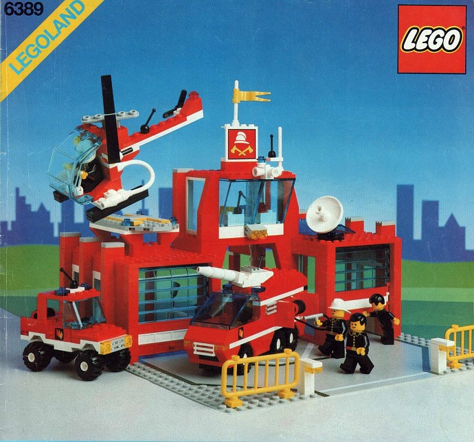 lego fire truck 90s