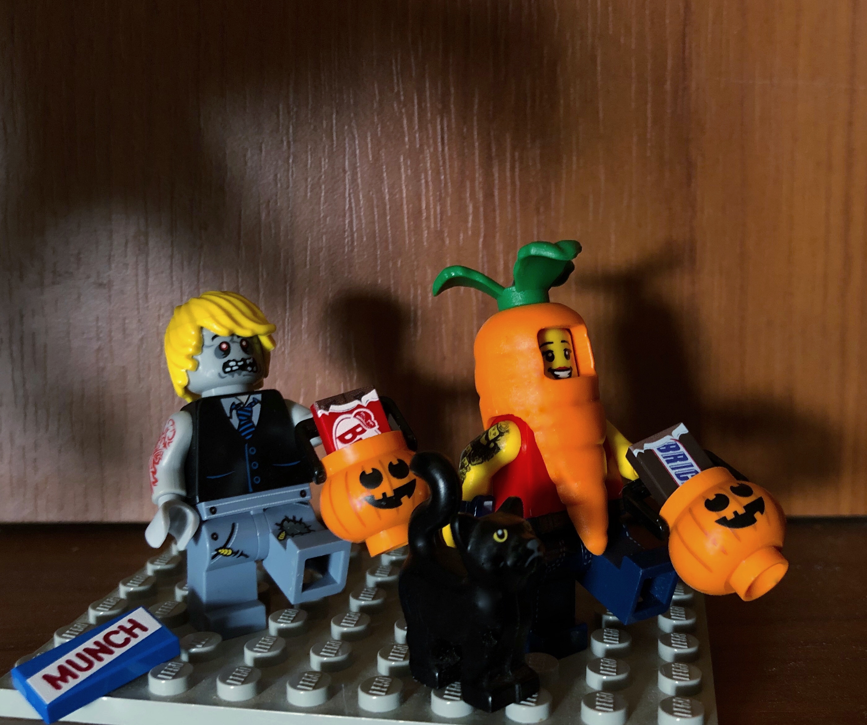 LEGO Halloween Minifigure Heads Set X 5 Pumpkin Skeleton Etc