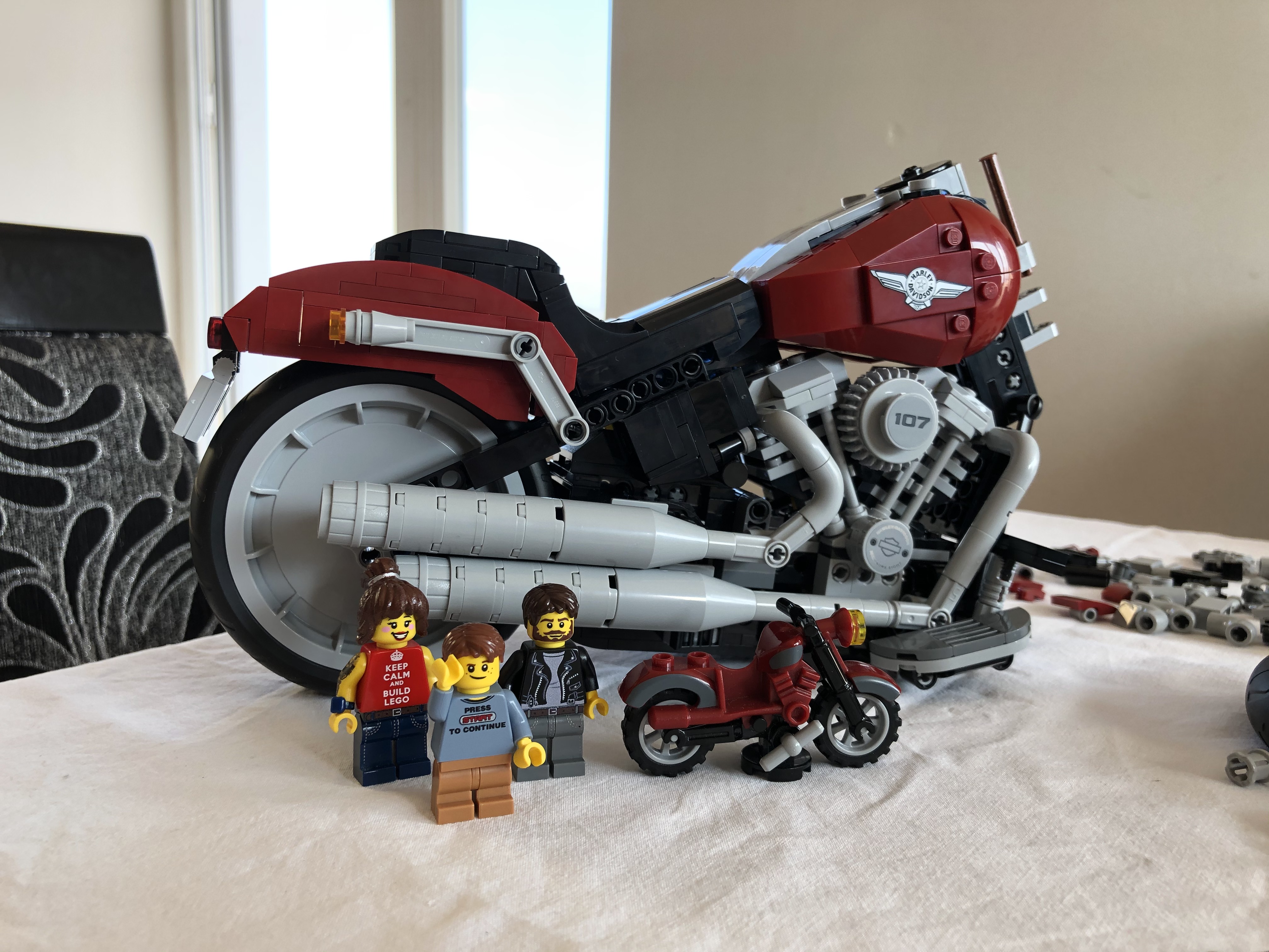 Building Lego Harley Davidson Fat Boy With A Non Afol