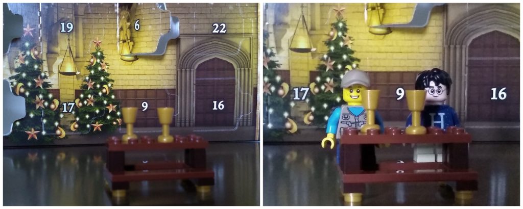 harry potter advent calendar great hall table