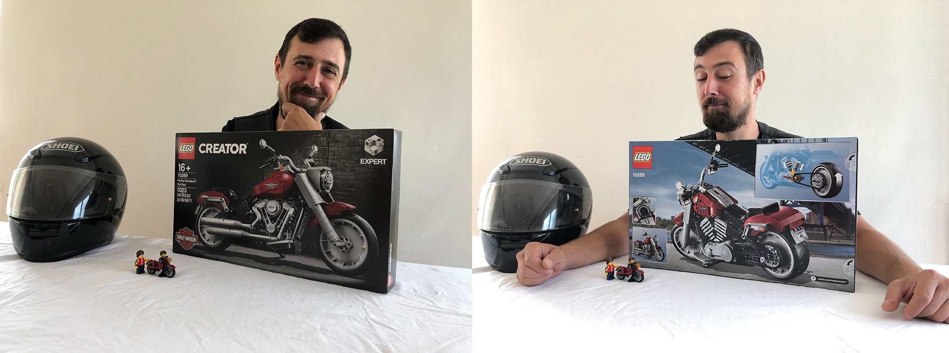 Building LEGO Harley Davidson Fat Boy with a non-AFOL