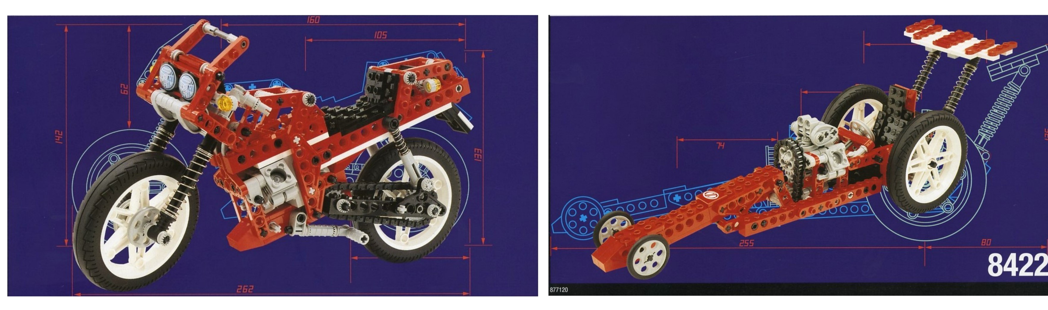 30 years of Technic motorcycles