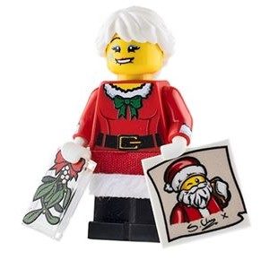 Christmas Holiday Minifig Surf Board Booster Bricks Lego Surfing Santa Minifigure 
