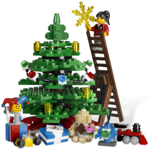 winter village toy shop christmas tree