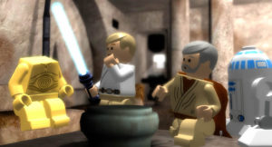 Screenshot from the LEGO Star Wars video game