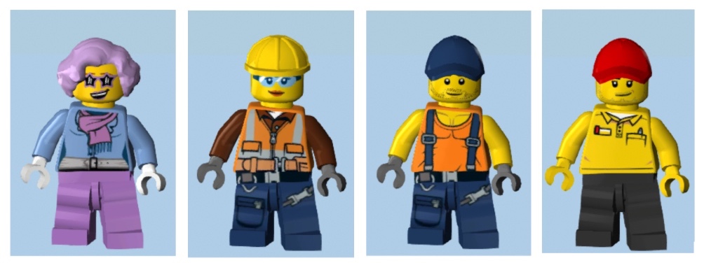 Lego store tower characters