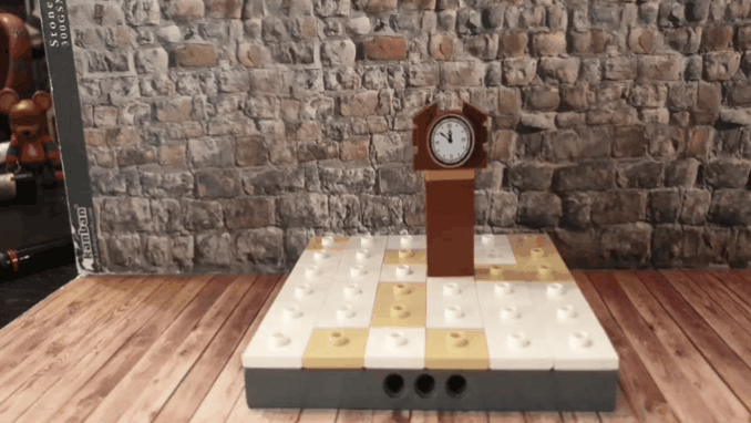 lego stop motion clock