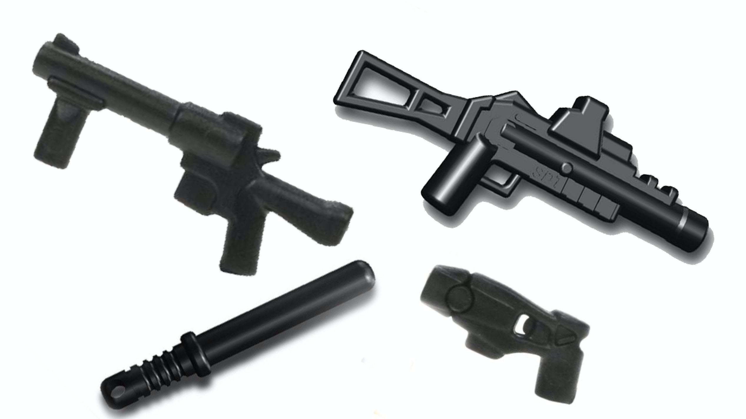 Ausrüstung für ein Taktisches 12 Mann Polizei Swat Team für Lego ® City 