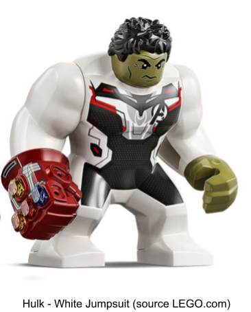 Lego Hulk 76144 White Jumpsuit Avengers Endgame Super Heroes