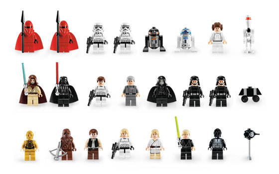 Minifigures from Original Death Star Set