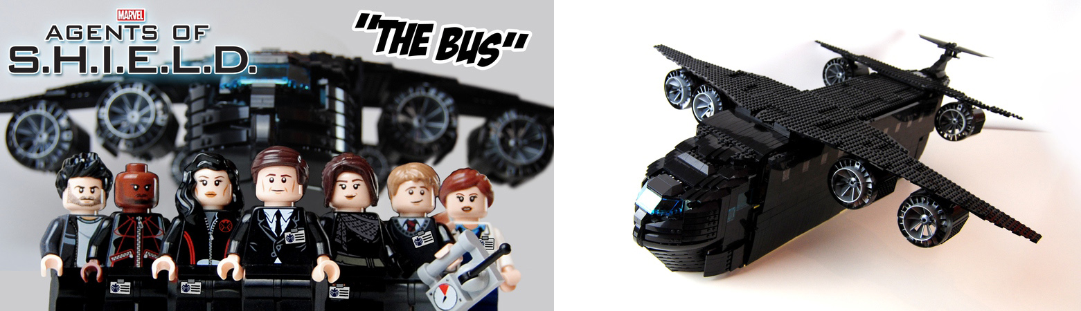 Marvel's agents of shield the bus lego discount set