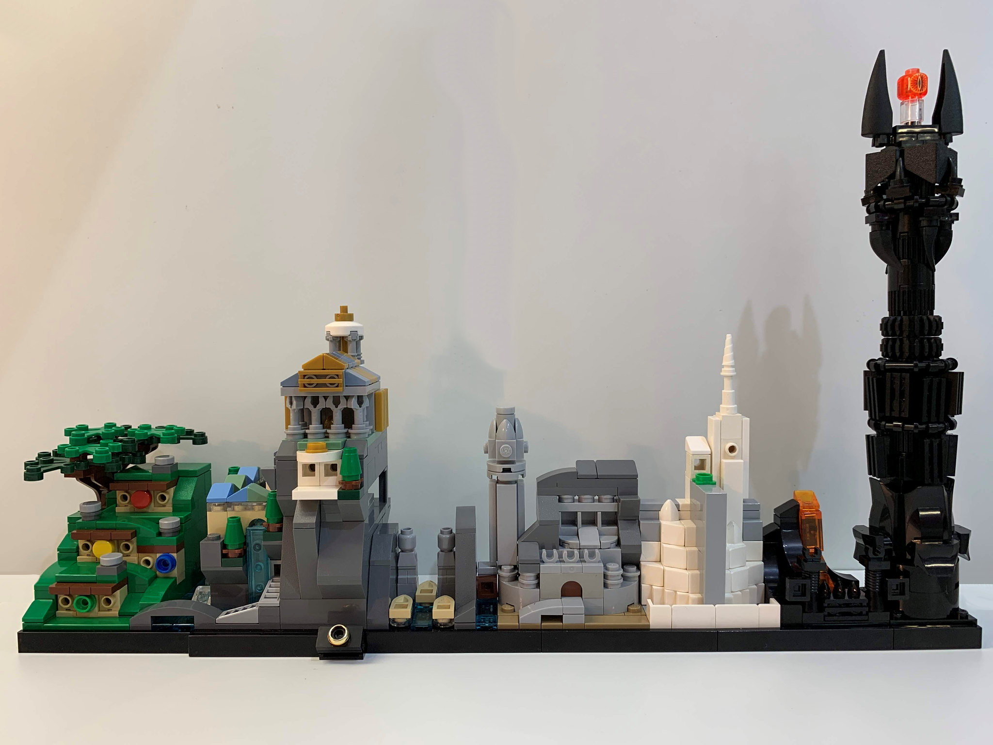 Made a mini Minas Tirith MOC in Lego Architecture style. : r/lego