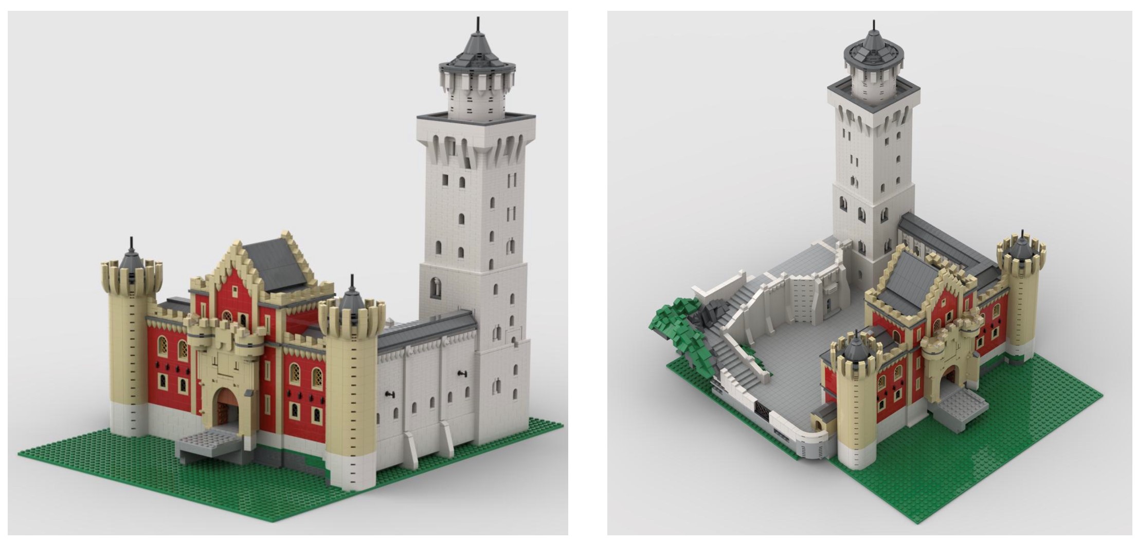 LEGO MOC Neuschwanstein Castle by Felix_Mezei