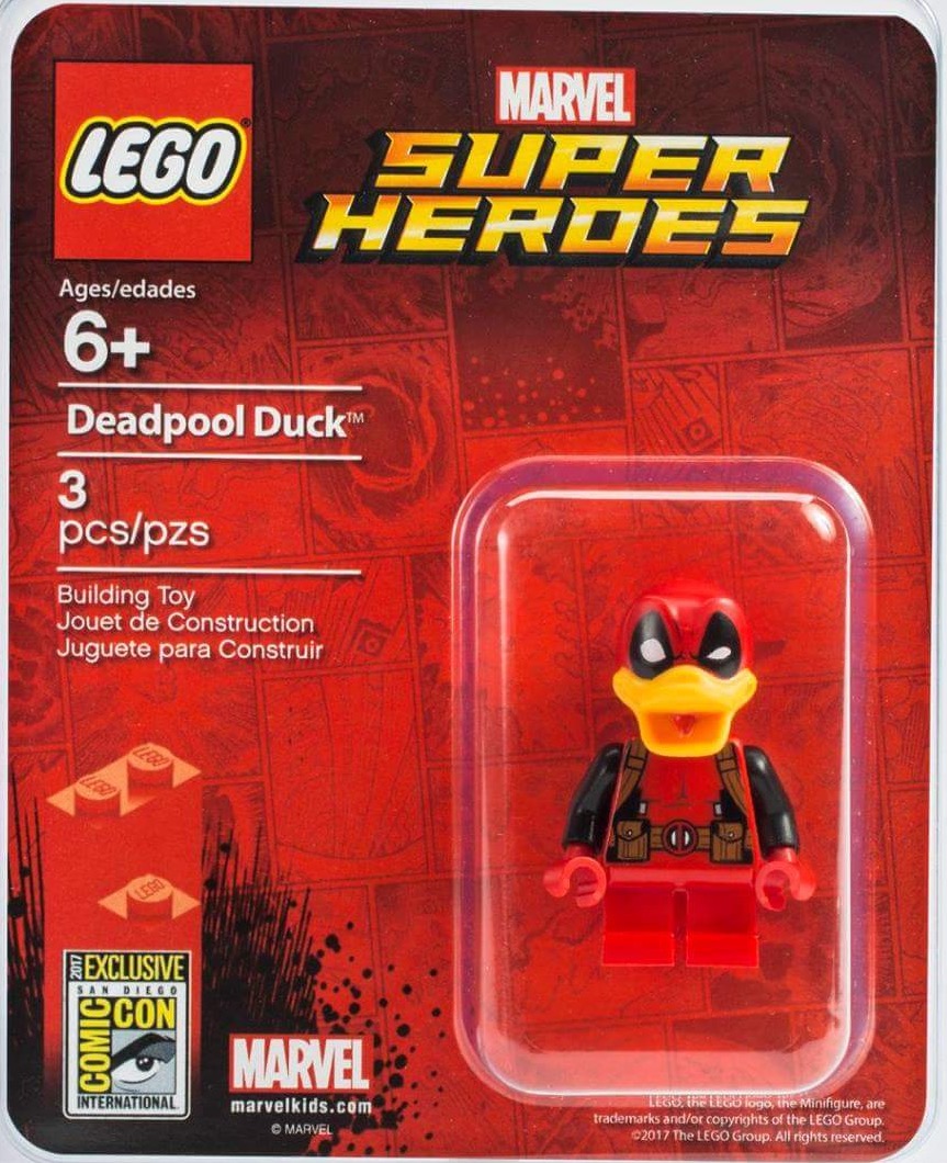 2017 lego marvel sets deadpool duck
