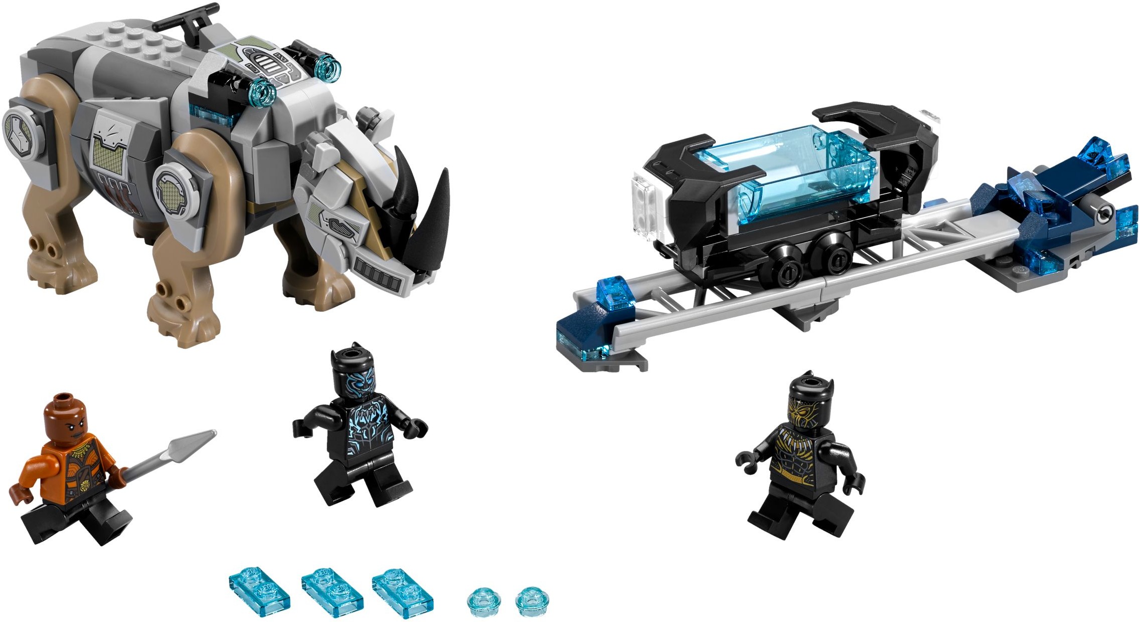  LEGO Marvel Super Heroes Black Panther Minifigure - Black  Panther Vibranium Suit (76099) : Toys & Games
