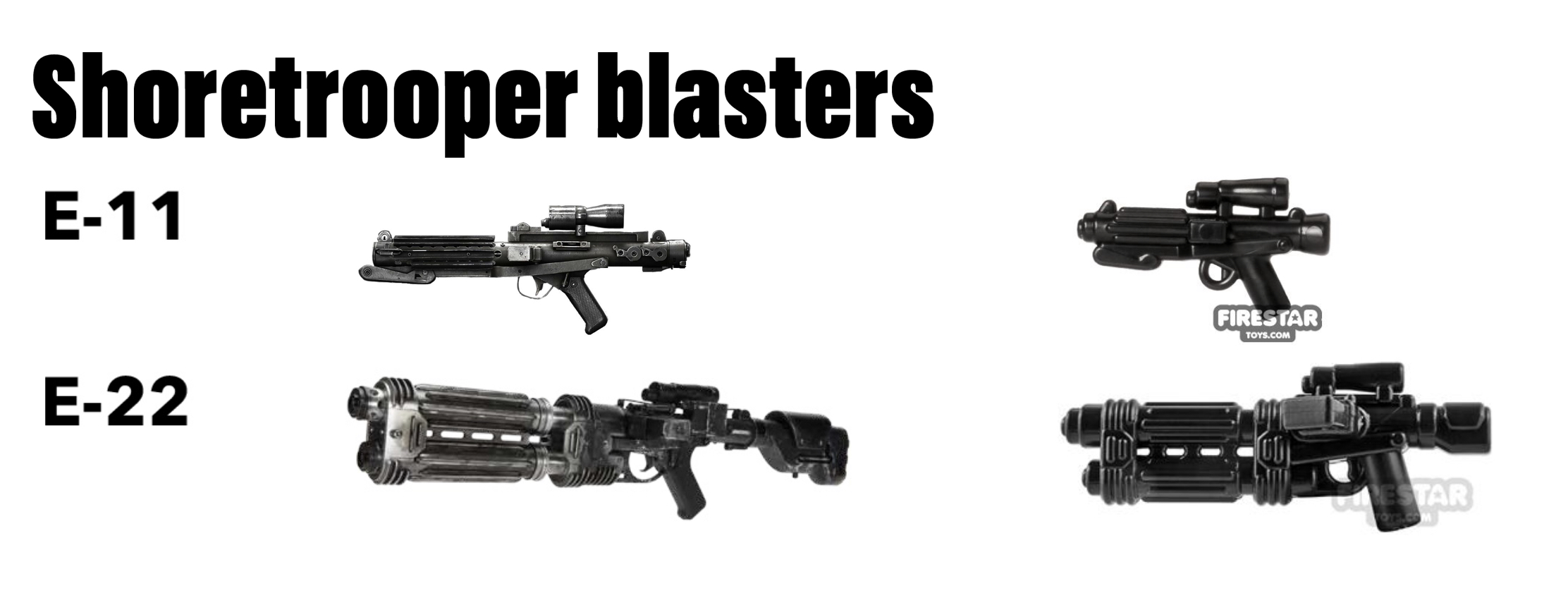 Building Toys Compatible With LEGO Star Wars Custom E-11 Stormtrooper  Blaster Lot 10x Toys &amp; Hobbies