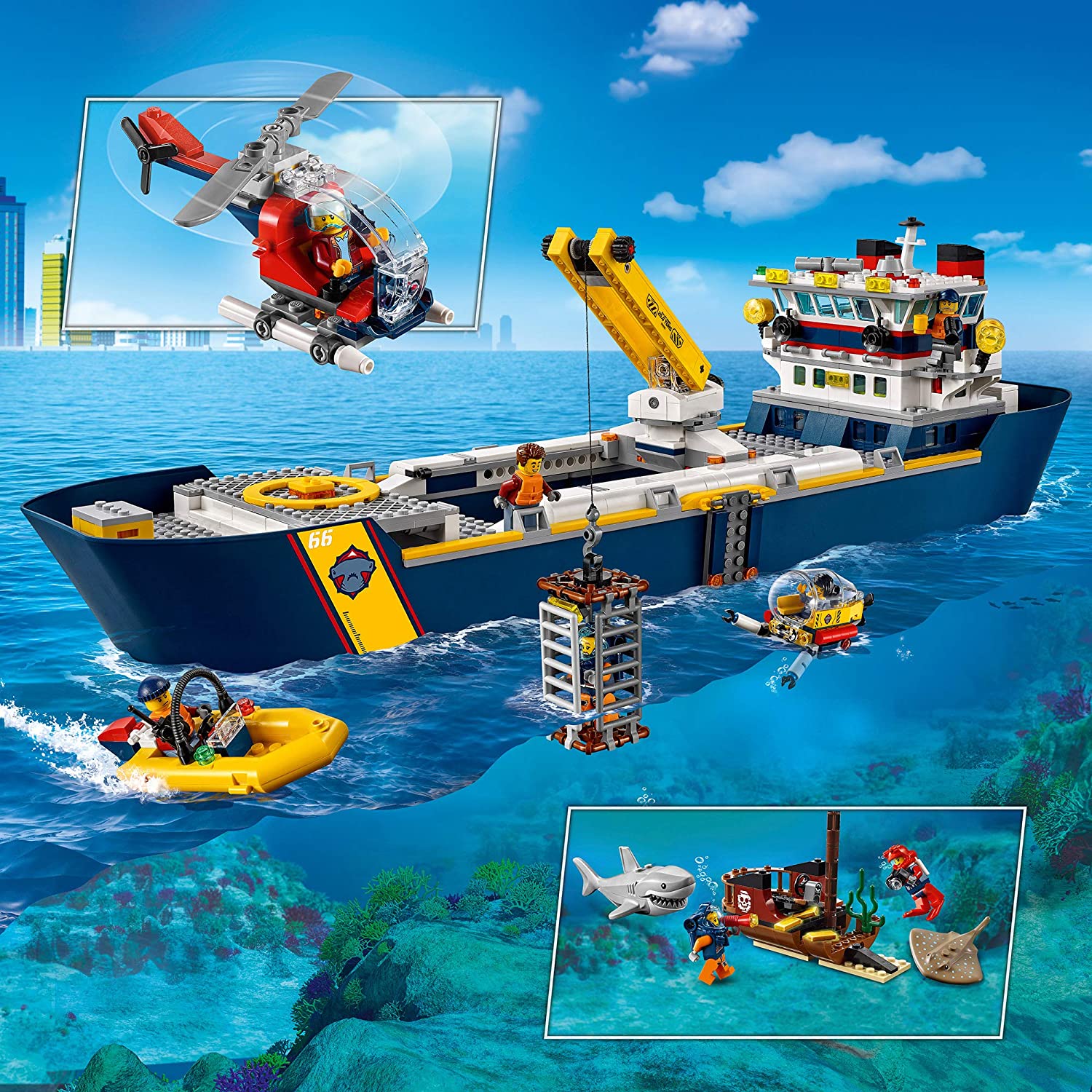 Bateau Lego MOC Ocean Explorer