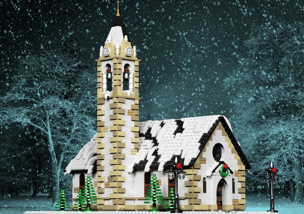 LEGO Christmas MOCs - Winter Village Church