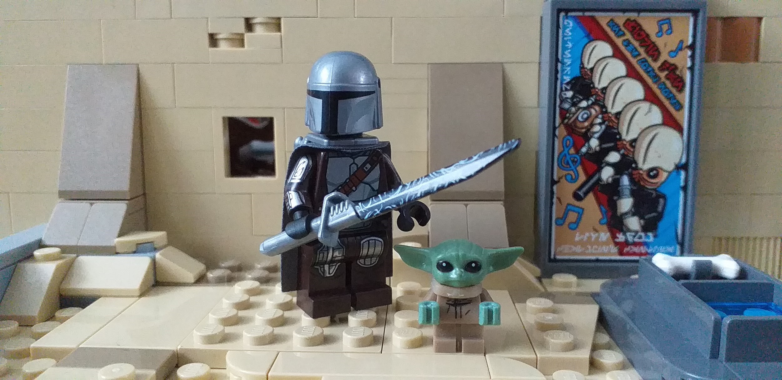 1 custom made to fit  lego minifigs cape Reddish Brown Star Wars Jedi 