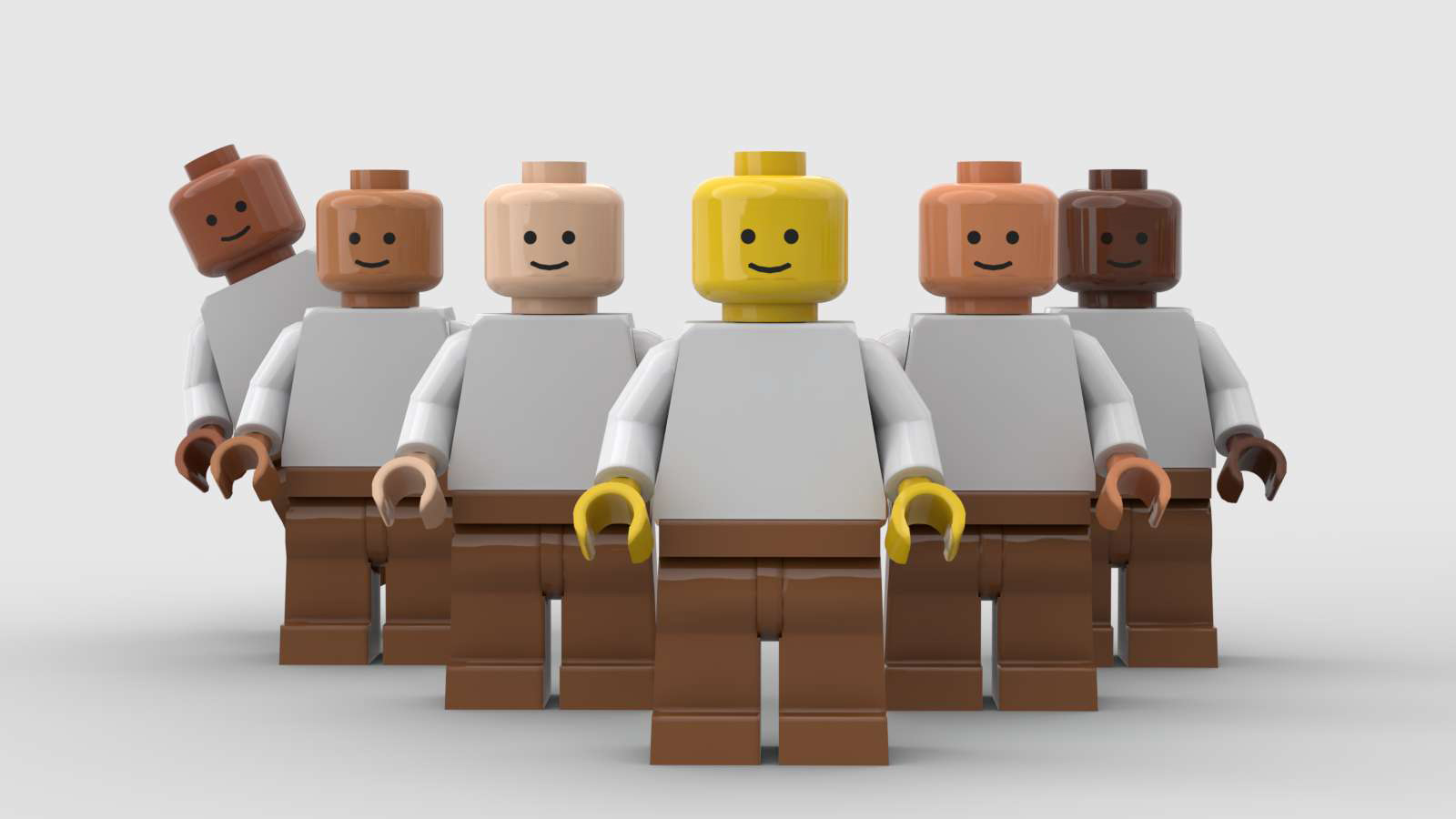 20 yellow hands Lego figurines