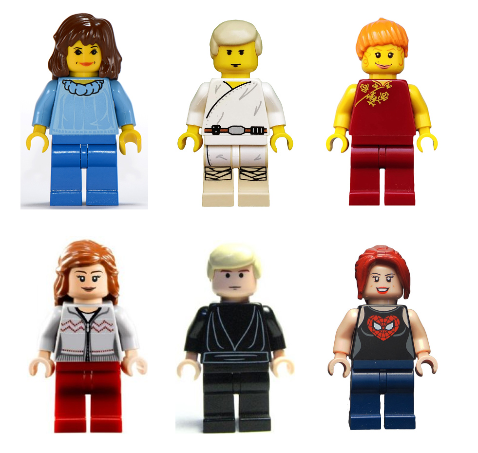 5 Pairs Lego Minifig Arms x 10 Red Brown 