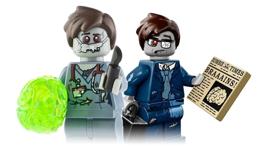 Lego store zombie halloween